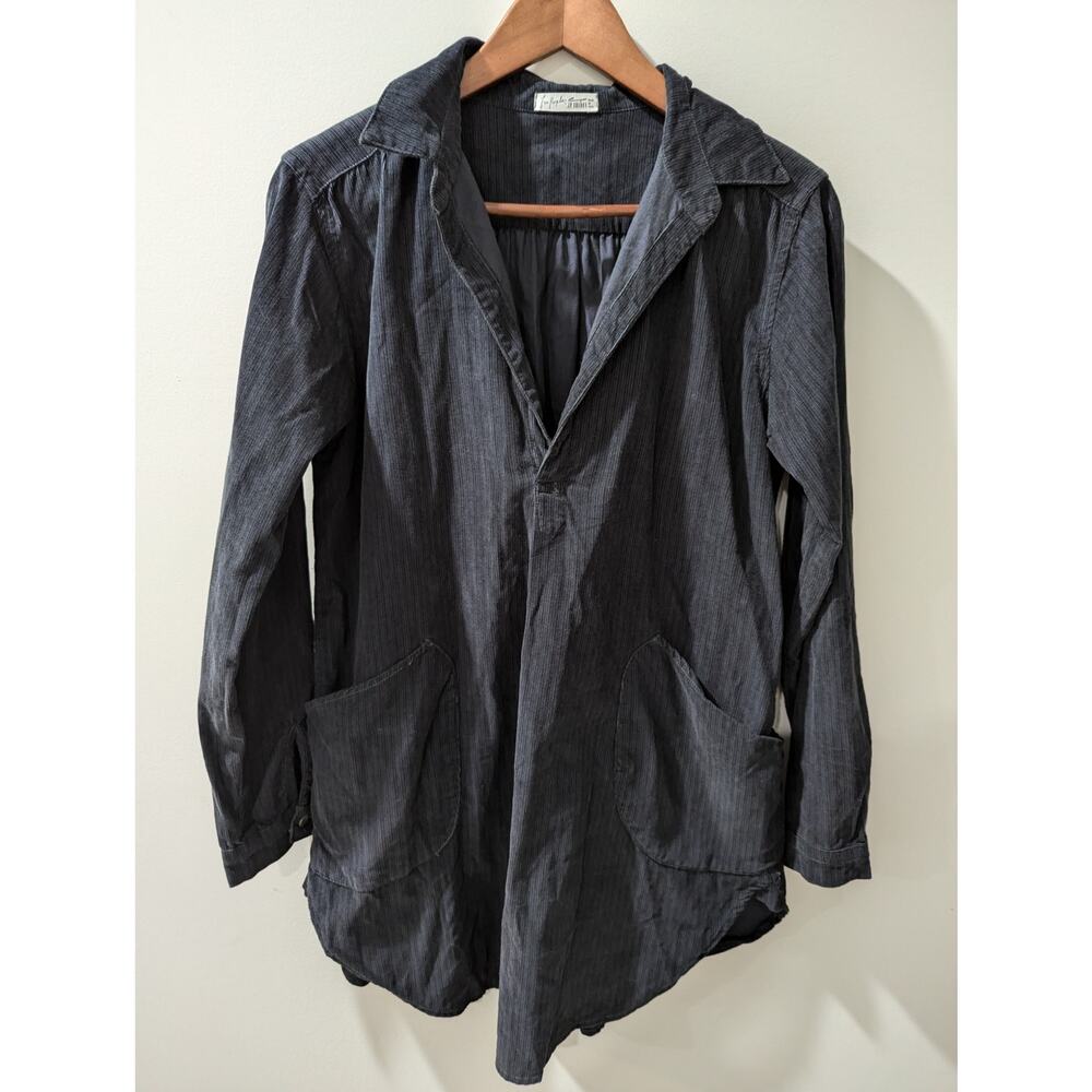 Free People x CP Shades Black Ribbed Tunic Top